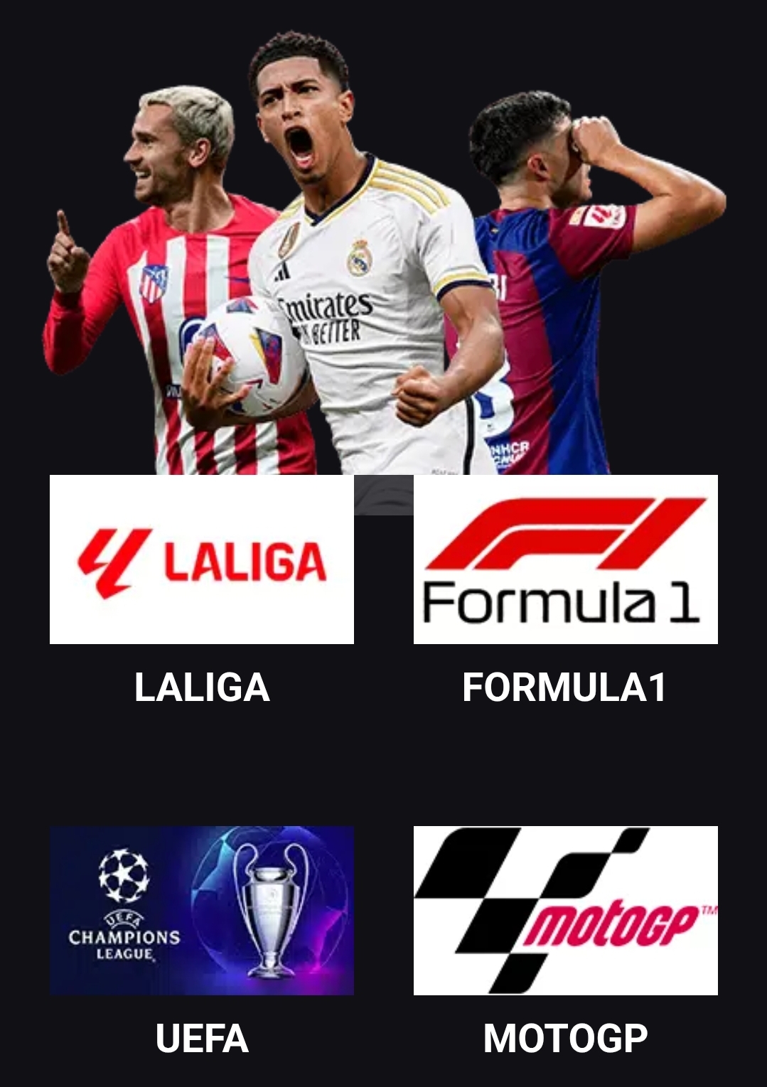 Demostración de IPTV con fútbol en vivo y canales premium